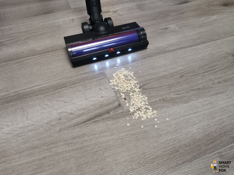 Deerma T50W подсветка на насадке для пола